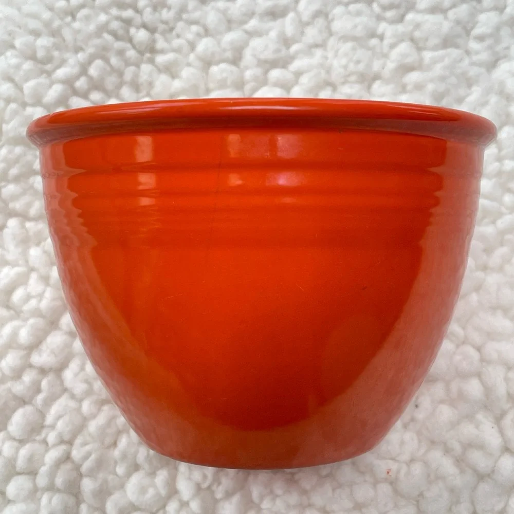 Homer Laughlin Fiesta #3 Nesting Bowl Original Red Vintage 1936-38 Rare Rings